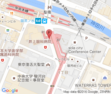 御茶ノ水駅自転車駐車場の地図