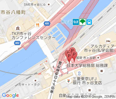 市ヶ谷駅自転車駐車場の地図