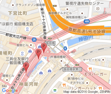 飯田橋駅第3自転車駐車場の地図