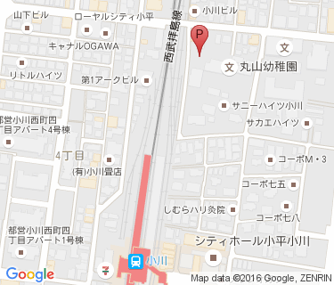 小川駅東無料自転車駐車場の地図