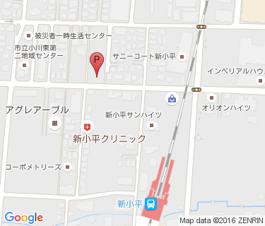 新小平駅北有料自転車駐車場の地図