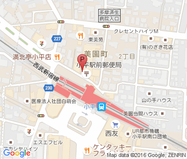 小平駅前第二駐輪場の地図