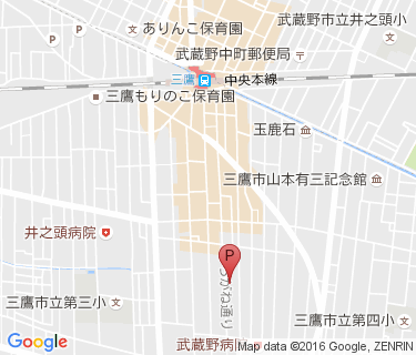 下連雀四丁目駐輪場の地図