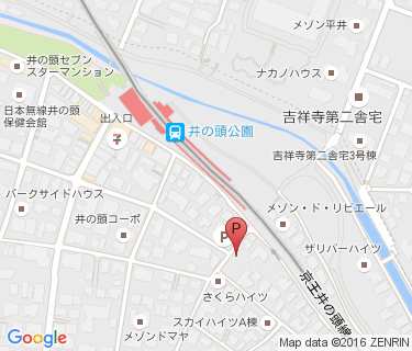 井の頭第1駐輪場の地図