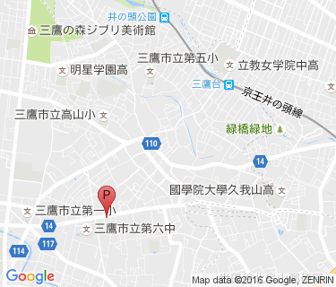 新川天神社前駐輪場の地図