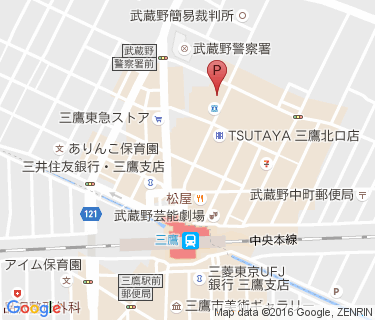 武蔵野タワーズ地下公共自転車駐車場の地図