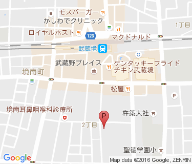 武蔵境駅南自転車駐車場の地図