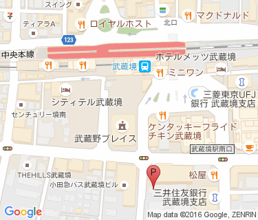 武蔵境駅南第2自転車駐車場の地図