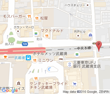 武蔵境駅五宿東自転車駐車場の地図