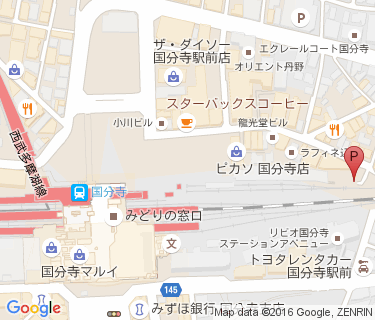 国分寺駅北口自転車駐車場の地図