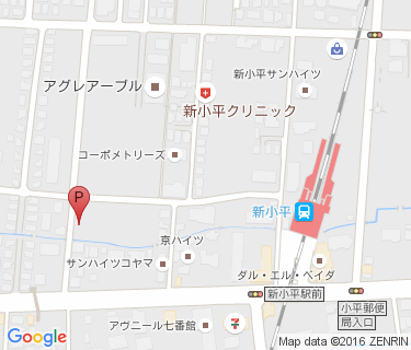 東京ドリーム新小平駐輪場1の地図