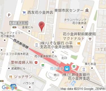 花小金井駅北有料自転車駐車場(A)の地図