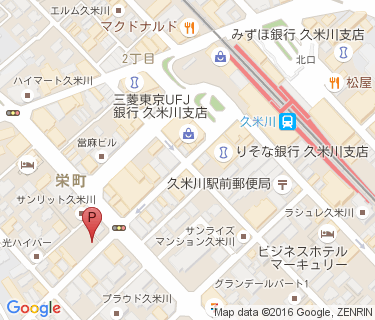 久米川駅南口第1駐輪場の地図
