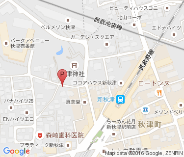 新秋津駅第2駐輪場の地図