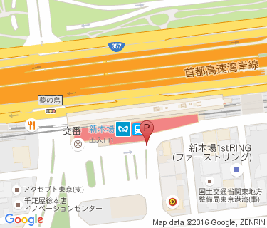 新木場駅南自転車駐車場の地図