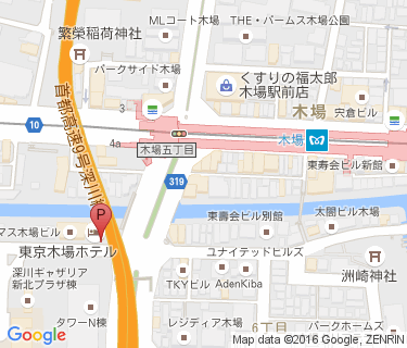 木場平木橋自転車駐車場の地図