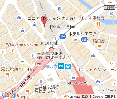 恵比寿駅西口第一自転車駐車場の地図