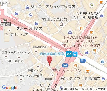 穏田区民会館脇自転車等駐車場の地図