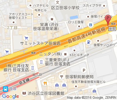 笹塚東自転車・バイク駐車場の地図