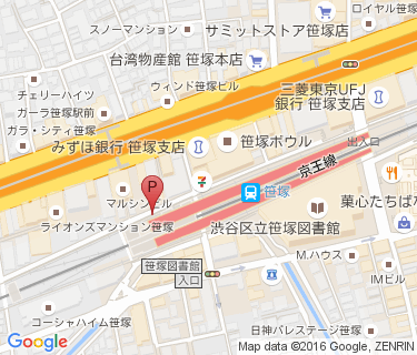 笹塚駅高架下自動二輪車等駐車場の地図