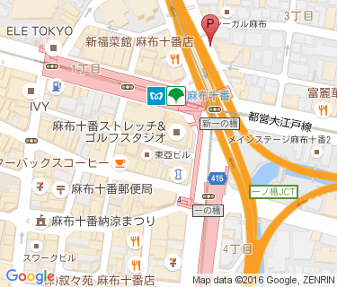 麻布十番第1暫定自転車駐車場 Lエリアの地図