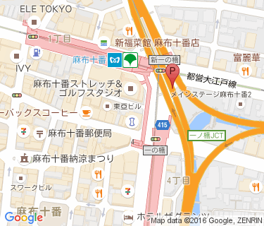 麻布十番第1暫定自転車駐車場 Aエリアの地図