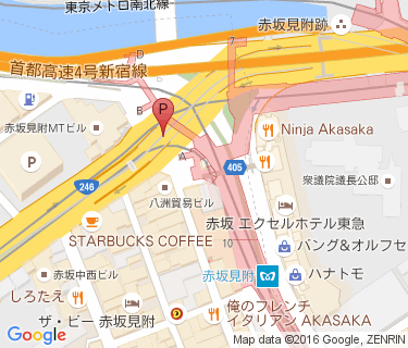 赤坂見附駅前暫定自転車駐車場の地図