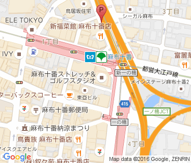 麻布十番第1暫定自転車駐車場 Oエリアの地図