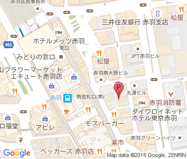 三井のリパーク 赤羽駅前第3駐輪場の地図