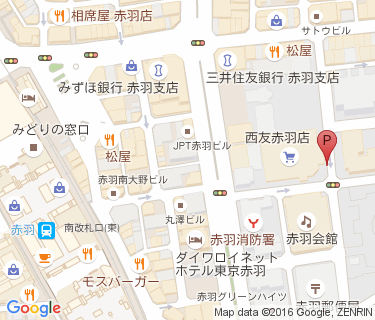 三井のリパーク 西友赤羽店駐輪場Cの地図