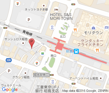 三井のリパーク 昭島駅前駐輪場の地図
