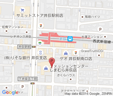 三井のリパーク ピーコックストア井荻店駐輪場Bの地図