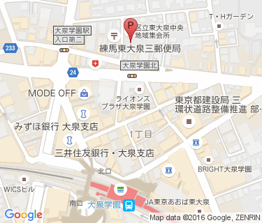 三井のリパーク 大泉学園駅前駐輪場の地図