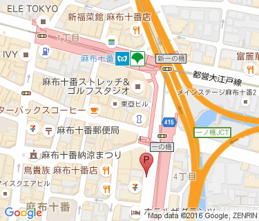 麻布十番第1暫定自転車駐車場 Iエリアの地図