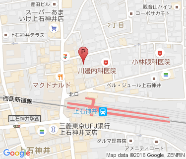 三井のリパーク 上石神井駅前第3駐輪場の地図