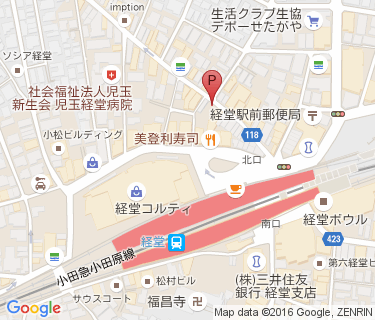 三井のリパーク 経堂の地図