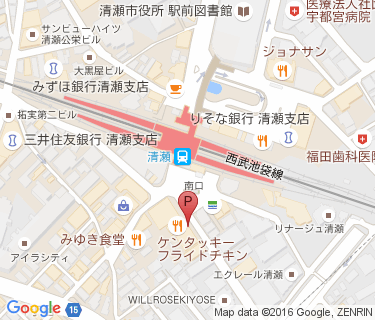 三井のリパーク 清瀬駅前駐輪場の地図