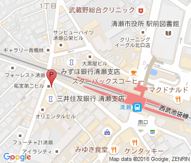 三井のリパーク 清瀬駅前第2駐輪場の地図