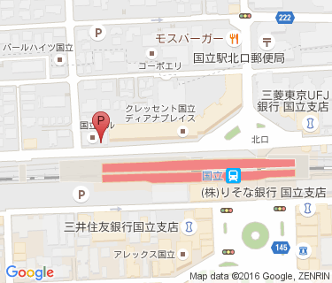 三井のリパーク 国立駅前駐輪場の地図