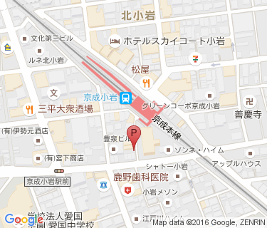 三井のリパーク 京成小岩駅前駐輪場の地図