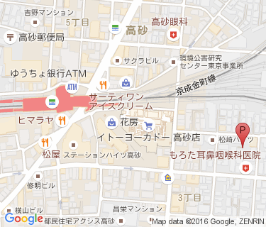 三井のリパーク 京成高砂駅前駐輪場の地図