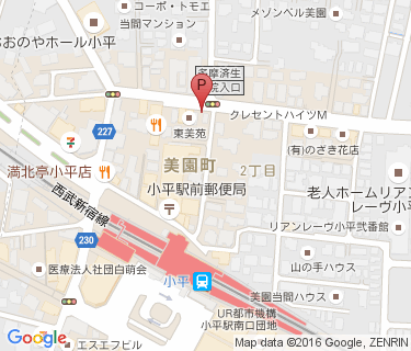 三井のリパーク 小平駅前駐輪場の地図