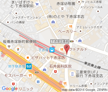 三井のリパーク 下赤塚の地図