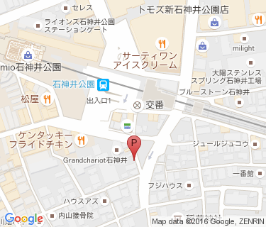 三井のリパーク 石神井公園駅前第2駐輪場の地図