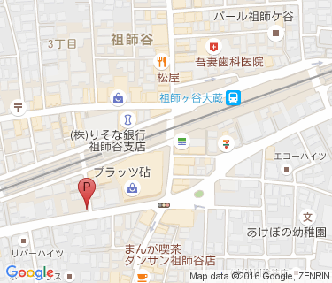 三井のリパーク 祖師ヶ谷大蔵駅前第2駐輪場の地図