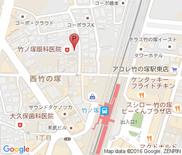 三井のリパーク 竹ノ塚駅前第2駐輪場の地図