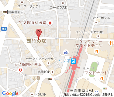 三井のリパーク 竹ノ塚駅前第3駐輪場の地図