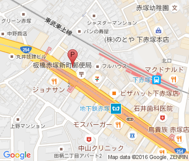 三井のリパーク 地下鉄赤塚駅前第2駐輪場の地図