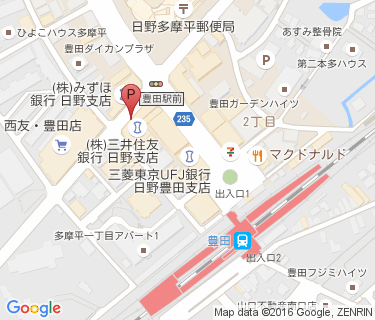 三井のリパーク 豊田駅前駐輪場の地図