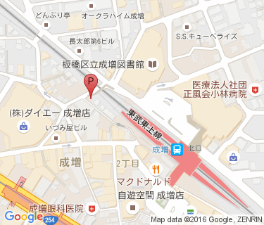 三井のリパーク 成増駅前第3駐輪場の地図